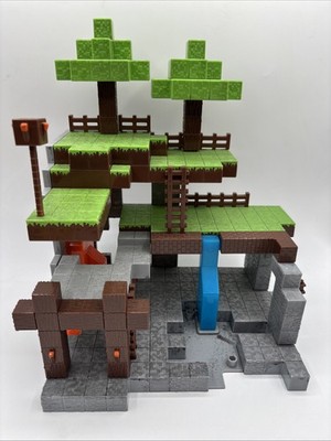 Minecraft Overworld Nano Scene Playset Play Set MISSING WATER
