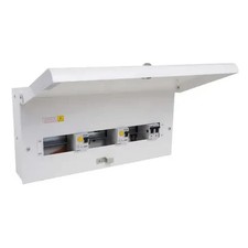 Image of Eaton EAS16H80H80DS 16W Split Load Metal Consumer Unit Dual RCD