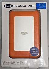 LaCie Rugged Mini 1TB USB 3.0 Portable External Hard Drive LAC301558