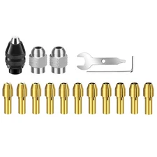 16PCS Drill Chuck Collet Kit 1/32" to 1/8" shank Repair Set Fit Dremel
