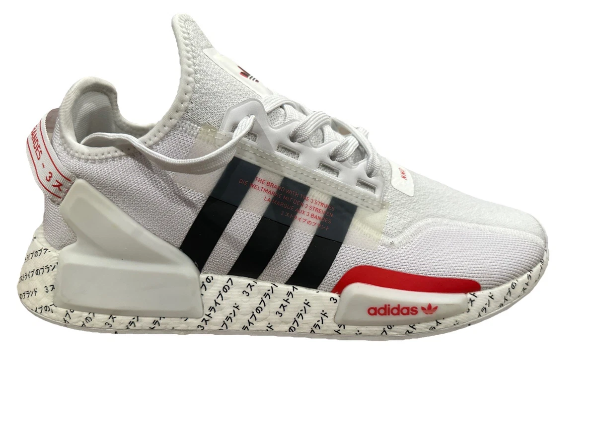 adidas NMD_R1 V2 Japanese Print - White Red for Sale | Authenticity  Guaranteed | eBay