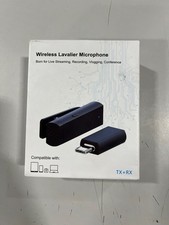 Wireless Lavaler Microphone TX RX -Black USB-C
