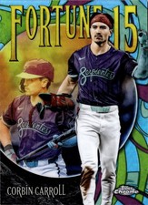 Corbin Carroll 2025 Topps Chrome Update Fortune 15 F15-15 Diamondbacks