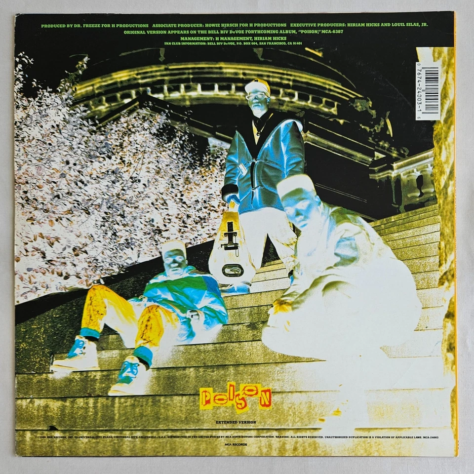 HIP-HOP & R&B / NEW JACK SWING - BELL BIV DEVOE - POISON - MCA RECORDS OG PRESS - Image 2 of 4