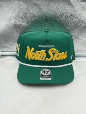 Minnesota North Stars NHL '47 Throwback Green Hitch Rope Adjustable Snapback Hat