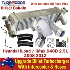 Billet Turbor&Intercooler+Hoses&Oil Feed Pipe For Hyundai iLoad / iMax D4CB 2.5L