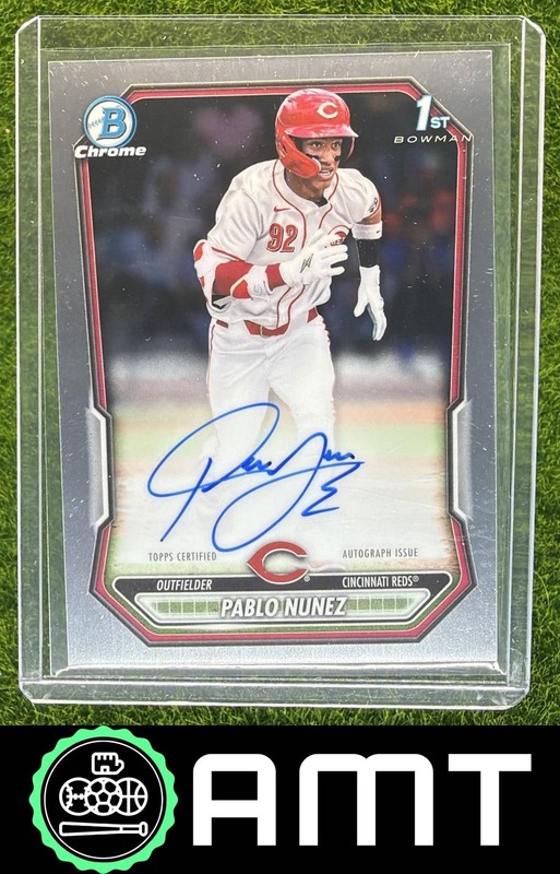 Pablo Nunez Auto 2026 Bowman Chrome Cincinnati Reds #CPA-PN 1st Prospect