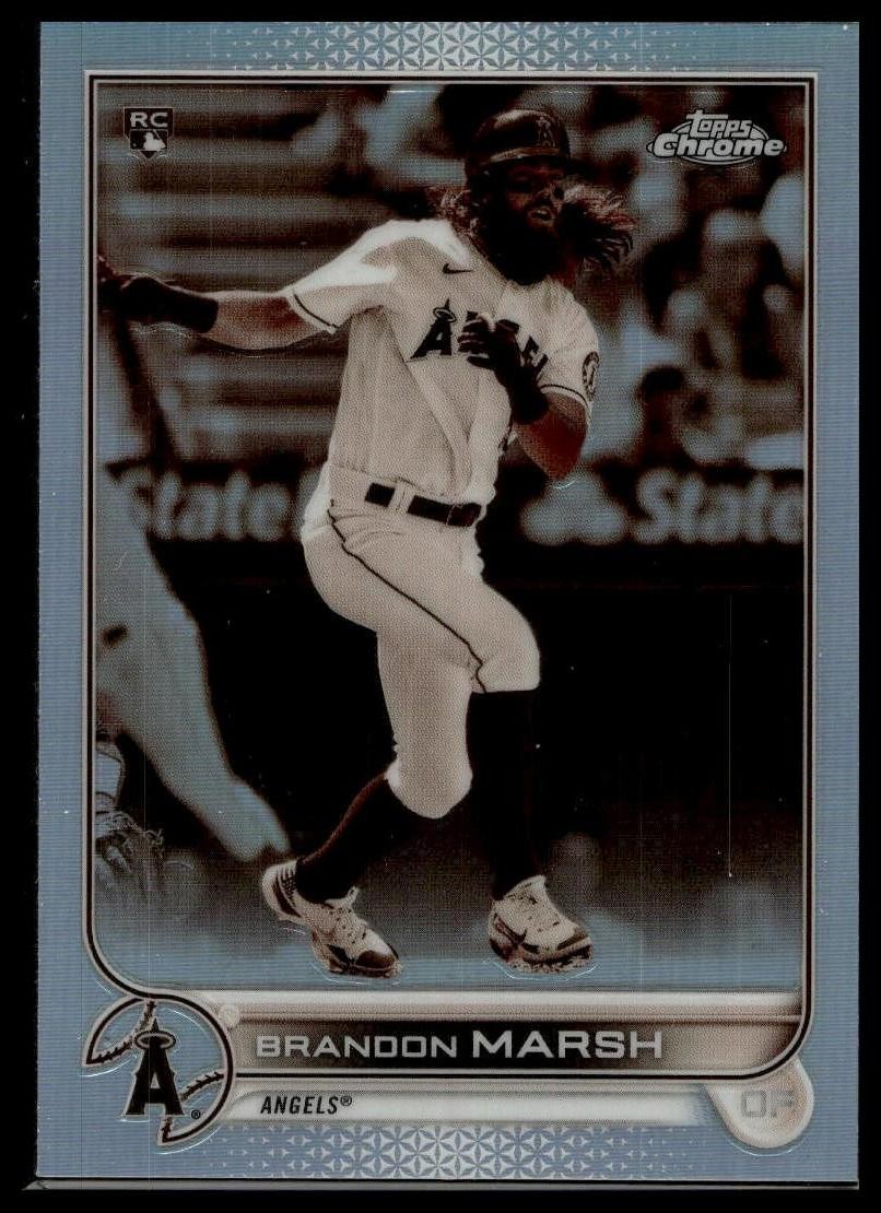 2022 Topps Chrome #133 Brandon Marsh Sepia Refractor RC