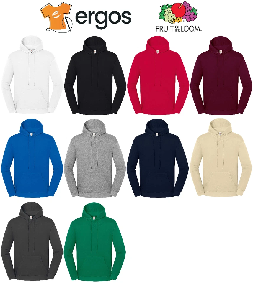 FRUIT OF THE LOOM Sudadera de algodón interior felpado con capucha ICONIC FR622940 - Imagen 1 de 3