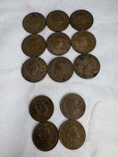 13 Mexico Cinco Centavos 1959,1960, 1963, 1964, 1965(2), 1966(3), 1971, 1975(3).