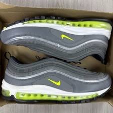 Nike Air Max 97 Trainers Smoke Grey Volt White Size UK9 DJ6885-001
