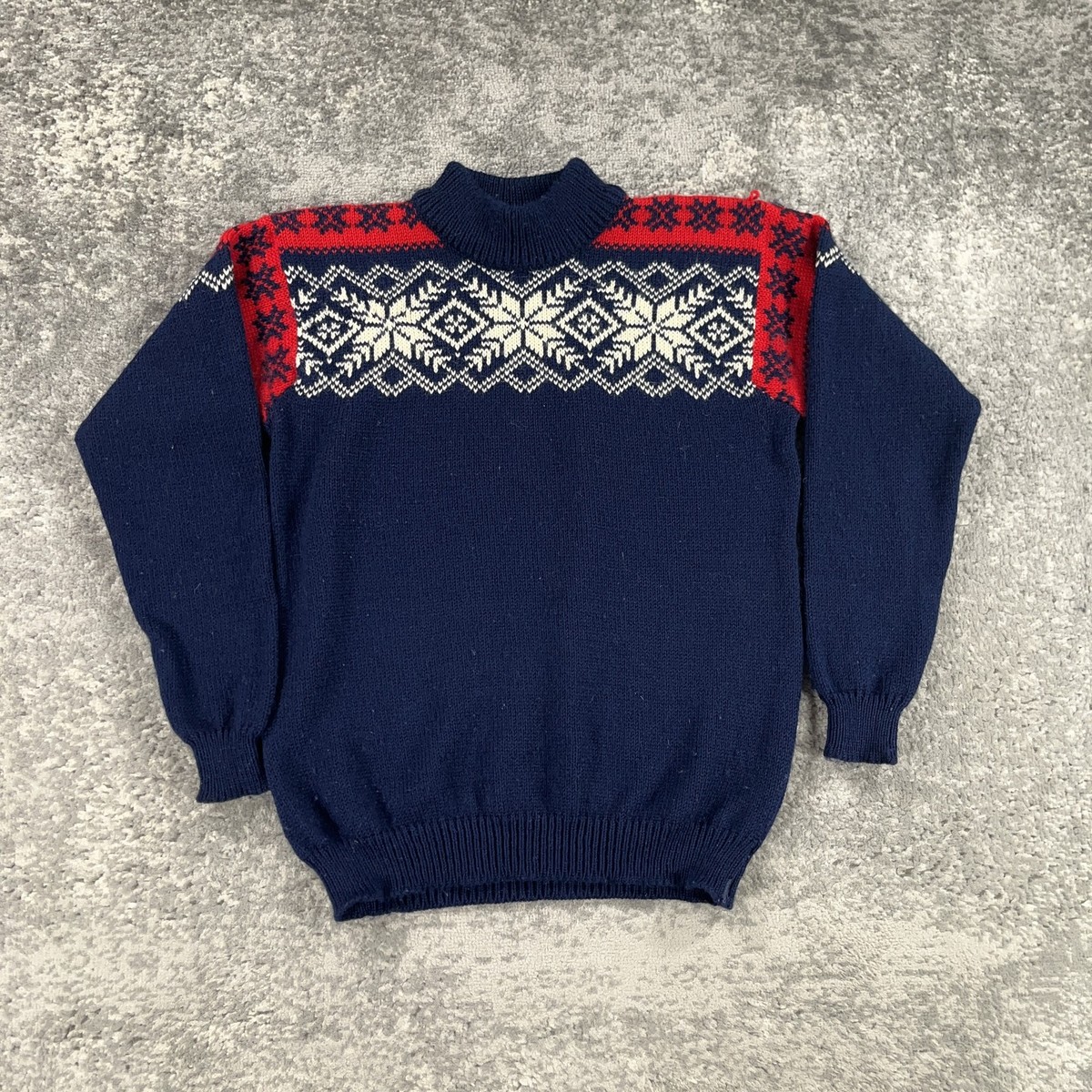 Vintage Dale of Norway Sweater Mens Medium M Wool Nordic Snowflake