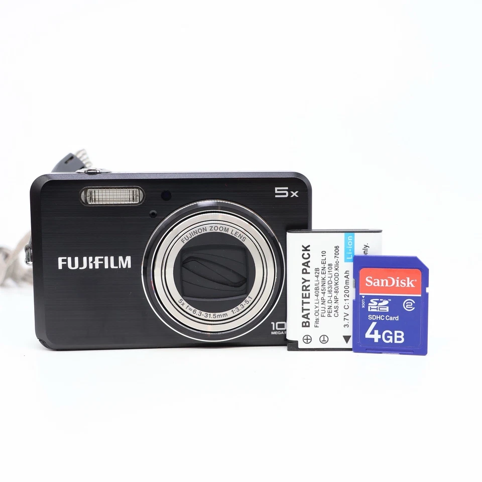 Fujifilm FinePix J100 10.0MP Digital Camera With SD Card, Black -  Tested, photo 1 of 5