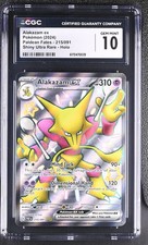 CGC 10 Alakazam EX 215/091 Shiny Ultra Rare Holo Paldean Fates Pokemon Card