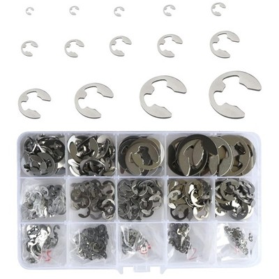 Sicherungsring Set Edelstahl 510 Stück E-Clip Klemmring Werkzeug