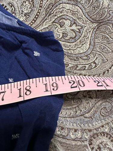 Old Navy Blue White Spots Dress Size L Sleeveless Waist Defined Coastal - Picture 4 of 5
