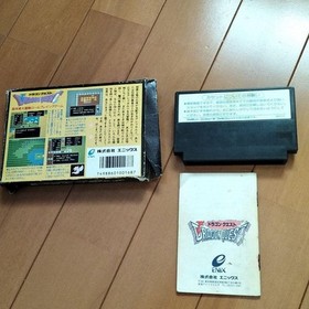 Junk Nintendo Famicom Dragon Quest Boxed with Manual Used Operation confirmed