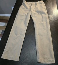 K-12 Gear Uniform Boys School Khakis 16 Husky With Waist Adjustable Straps