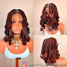 Ships next day 2days SHIPPING Full lace knotless Braided wig box braid cornrow