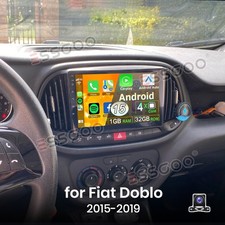Per Fiat Doblo 2015-2019 Autoradio Android 15 CarPlay GPS Navi WIFI Fotocamera 32GB