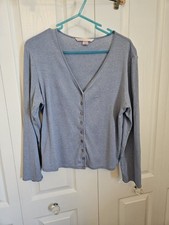 Victoria's Secret Button Pajama Shirt Women s Size S Long sleeve Cotton Jersey