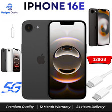 Apple iPhone 16E 128GB 5G Unlocked UK Model Original Box Brand New Condition