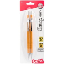Precision 0.9 mm Mechanical Drafting Pencils - Refillable & Retractable, 2/Pack