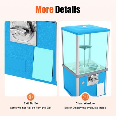 Capsule Toys Candy & Bulk Capsule Vending Machines fit 25 Cents Coin Payment