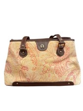 Vintage Etienne Aigner Tapestry Tote Bag Brow...
