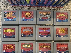 Complete Set of All 14 North American Virtual Boy Games - Tested & Authentic