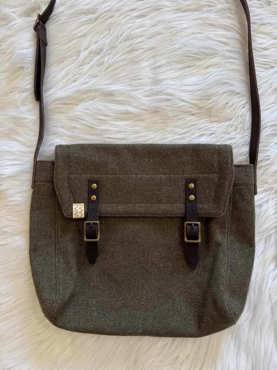 Visvim Kayenta Shoulder Bag Wool Olive Green | eBay