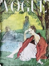 Rare collectors US VOGUE June 15 - 1947 JOAN PEDERSEN by Rene Robert Bouche 