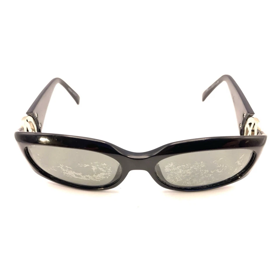 Gafas de sol Giorgio Armani GA 431/S 58 negras ovaladas marcos 56-17 130 Italia diseñador Foto 3 de 4