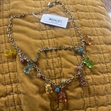 Betsey Johnson GUMMY BEAR Necklace Pastel - NWT CA1