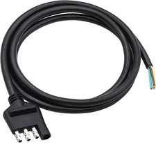 4-Way Trailer Wiring Harness 9 Ft 2.8 m 4-Pin Flat Trailer Wire Extension Conne