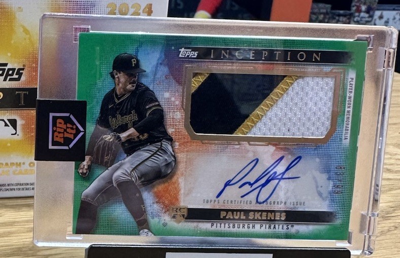 2024 Topps Inception Baseball Paul Skenes Rookie Patch Auto