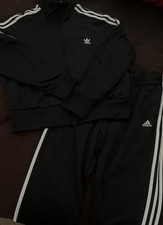 Kids Adidas Matching Tracksuit Athletic Set Jacket Pants - Size L