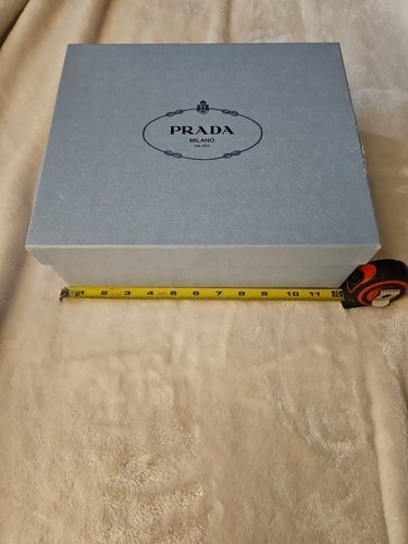 Prada Milano AUTHENTISCH hellblau leer Geschenk Aufbewahrung Schuhkarton 12"x 10" x 5" - Bild 1 von 13
