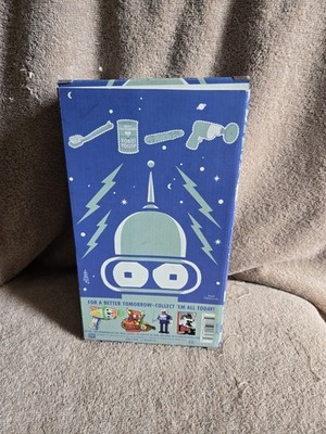 Futurama Bender Bright N Shiny Tin Wind up Robot Rocket USA MPN