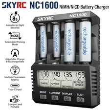 SKYRC NC1600 AA/AAA Battery Charger 15W 4 Slots 5V/3A NiMH/NiCD Battery Charger