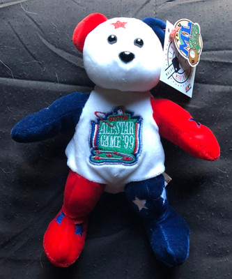 1999 All Star Baseball Game Beanie Bear Boston Team MLB Genuine w/tag