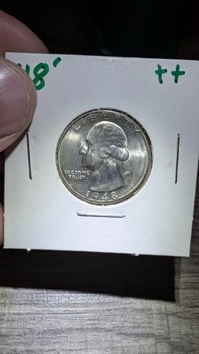 1948-D Rare 25C Washington Quarter - Denver Minted, Circulated Ungraded