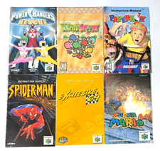 Lot of 6x Nintendo 64 N64 Instruction Manual Booklet Lot Super Mario 64 etc.