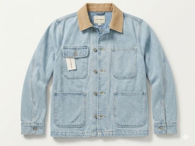 Lucky Brand Light Wash Denim Trucker Jacket Size Medium