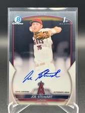 Joe Stewart 2023 Bowman Chrome 1st Auto #CPA-JST Angels