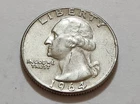 1964 Washington Quarter • NMM 90% Silver • Strong Detail    X149