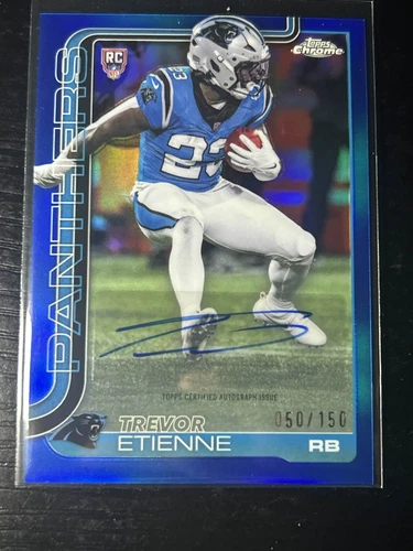 2025 Topps Chrome Trevor Etienne Blue Refractor (RAW)