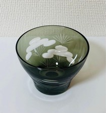 Toyo-Sasaki Kiriko Glass Pine Free Handcrafted Japanese Glass Art