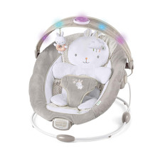 Inlighten Baby Bouncer Infant Seat with Lights Vibration Toy Sounds Tummy Pillow
