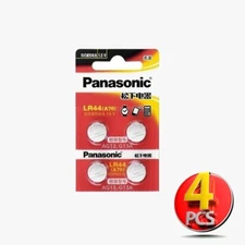 4 Pcs Panasonic R44 Button Cell Watch Battery 1.5V AG13 L1154 A76 SR44 357
